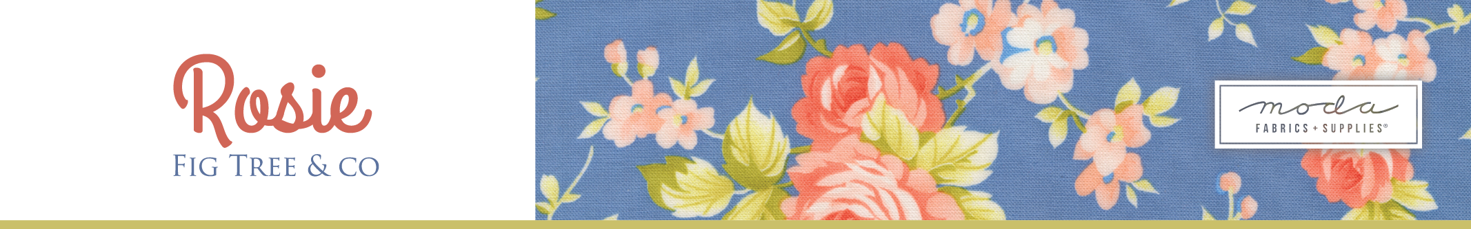 Shop the Rosie Fabric Collection by Fig Tree & Co. for Moda Fabrics at World Weidner