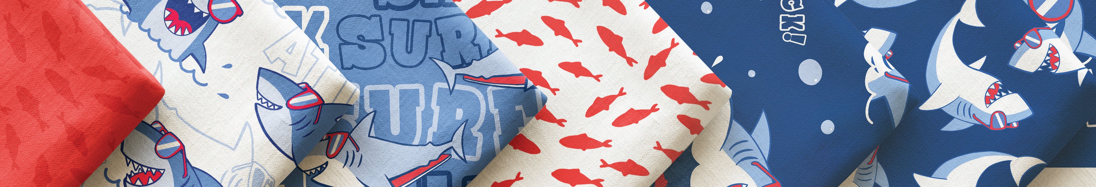 Shop the Shark Attack Fabric Collection by Northcott Studio at World Weidner