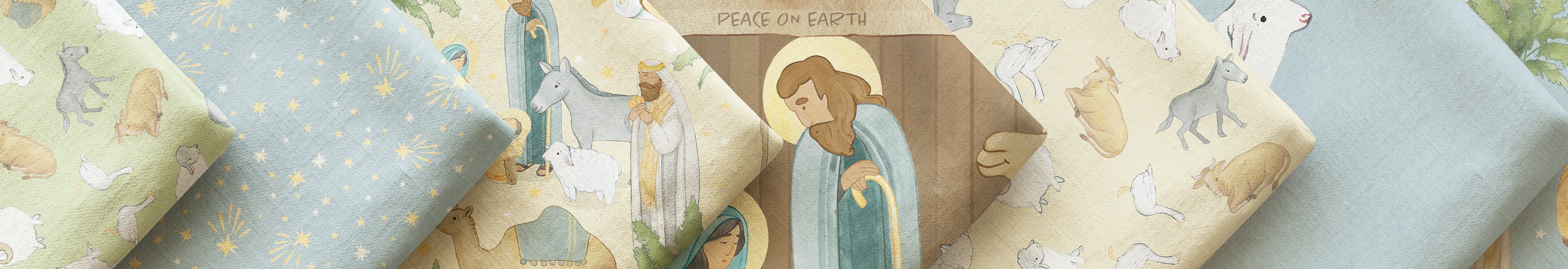 Shop the The Nativity Fabric Collection by Northcott Fabrics at World Weidner