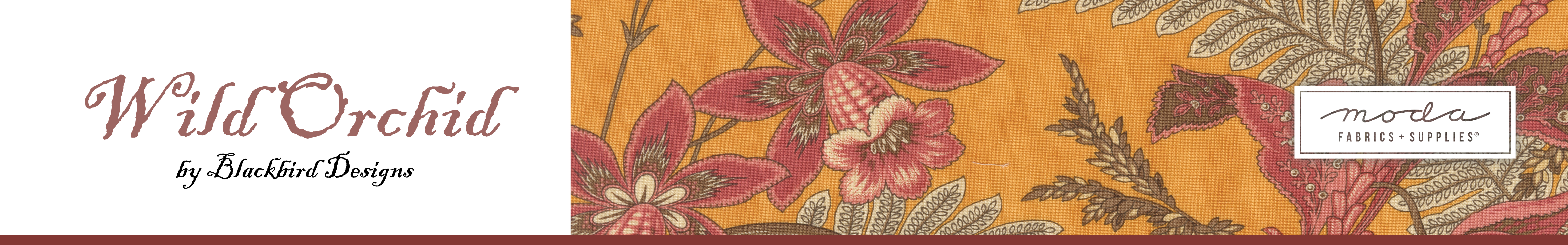 Shop the Wild Orchid Fabric Collection by Blackbird Designs for Moda Fabrics at World Weidner
