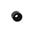 A small black rubber or plastic cylindrical ring-shaped component with a hollow center, photographed on a plain white background.