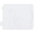 A white plastic replacement cover or cap with a molded embossed design, shown against a plain white background.