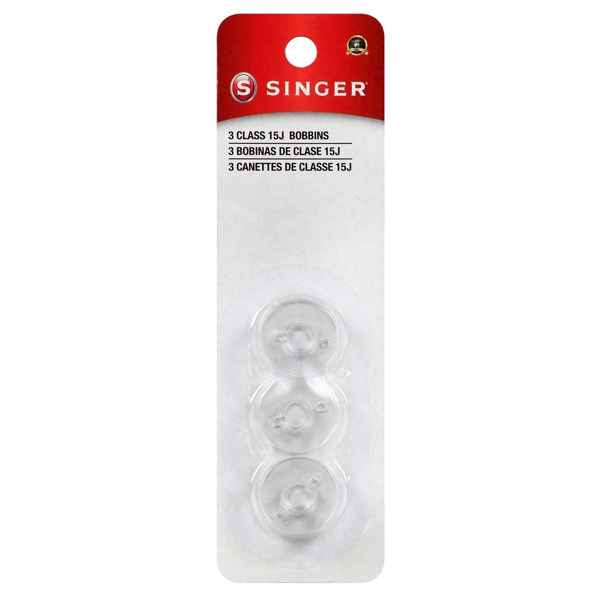 Singer Class 15 Plastic Bobbins 3pk 06542