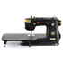 A Singer HD5000 Classic sewing machine in black with gold trim and accents, shown from a front-three-quarter angle on a white background.