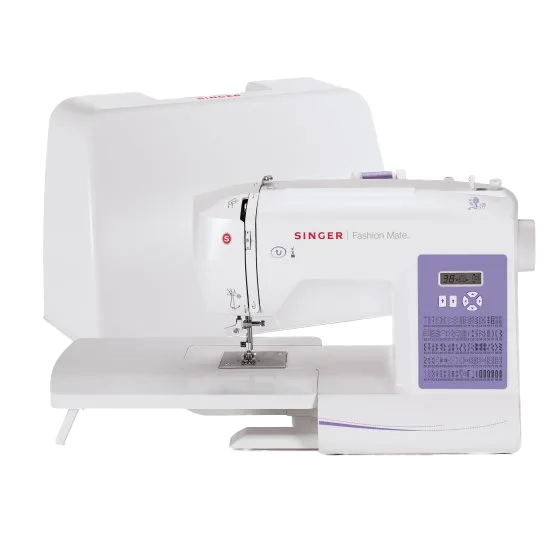 Singer 5560 Fashion Mate™ Sewing Machine with case and extension table