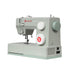 A light sage green Singer Heavy Duty HD451 sewing machine with white dials and a red logo, shown from a three-quarter angle on a white background.