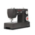 A Singer Heavy Duty HD4532 sewing machine in black with silver dials and a red logo, shown on a solid white background.