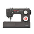 A Singer Heavy Duty HD4532 sewing machine in dark gray and black with white dials, shown from a front-three-quarter angle on a solid white background.