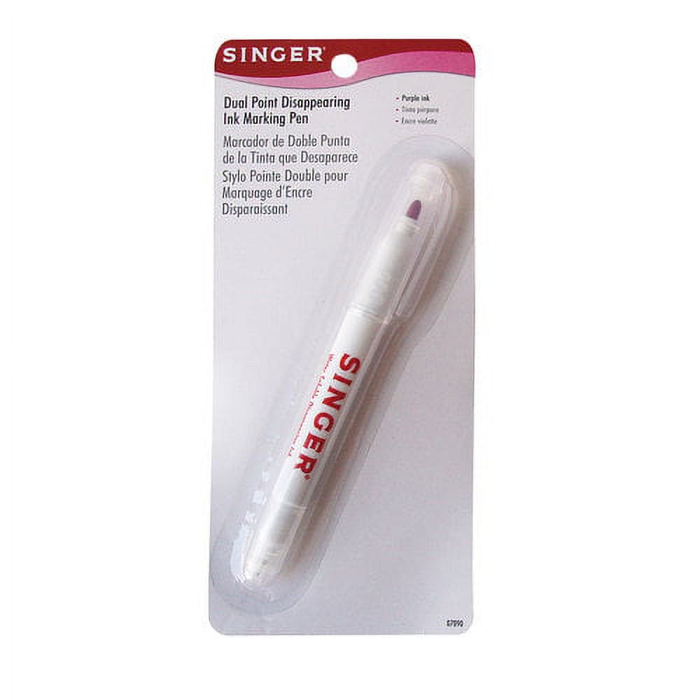 Singer Purple Dual Point Disappearing Ink Fabric Marking Pen 07090