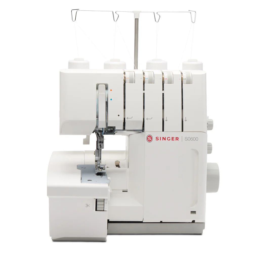 Singer sewing machine on a white background