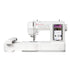 Singer HD9120 sewing machine in white with a built-in smartphone display showing a quilting app, photographed on a clean white background.