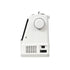 White sewing machine with a brand logo on a white background