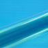 Close-up of blue metallic vinyl roll on a blue background