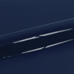 Close-up of a dark blue roll of vinyl