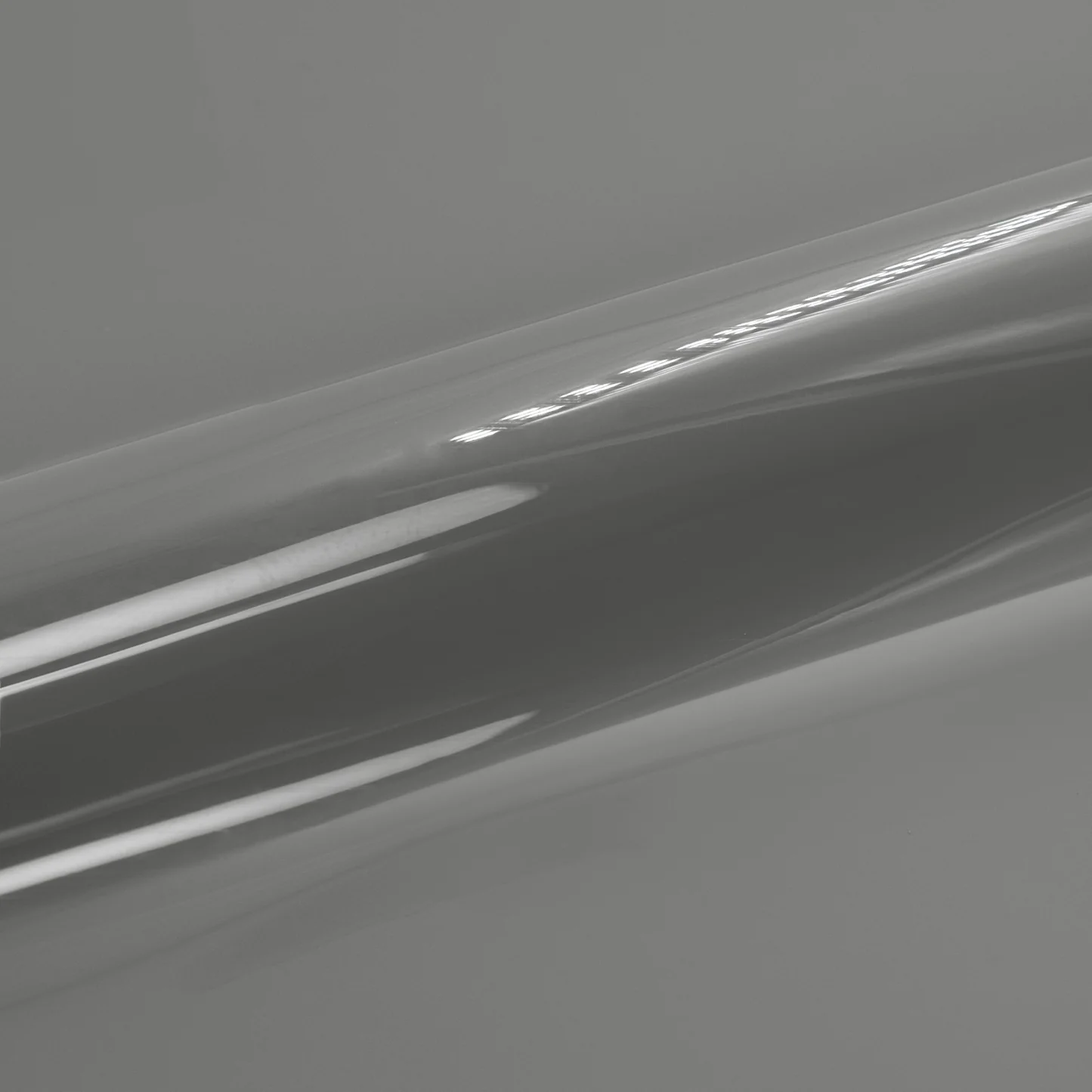 Close-up of a reflective gray vinyl with light reflections