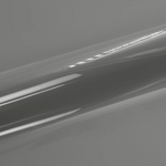 Close-up of a reflective gray vinyl with light reflections