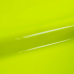 Close-up of a bright yellow vinyl with a subtle reflection.