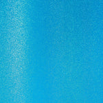 Bright blue glittery vinyl swatch