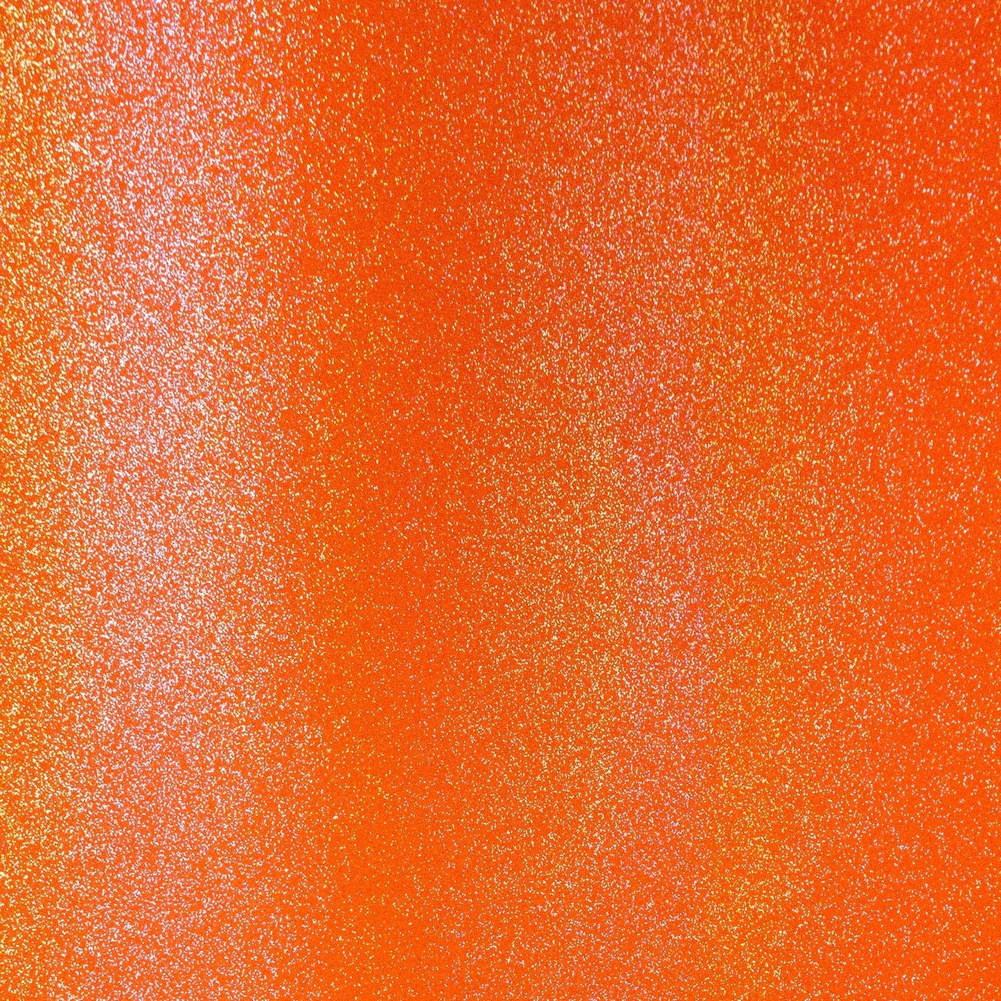 Orange glittery vinyl swatch