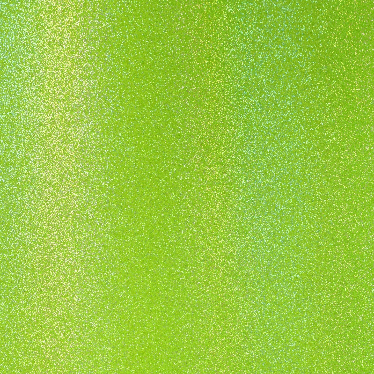 Bright green glittery vinyl swatch