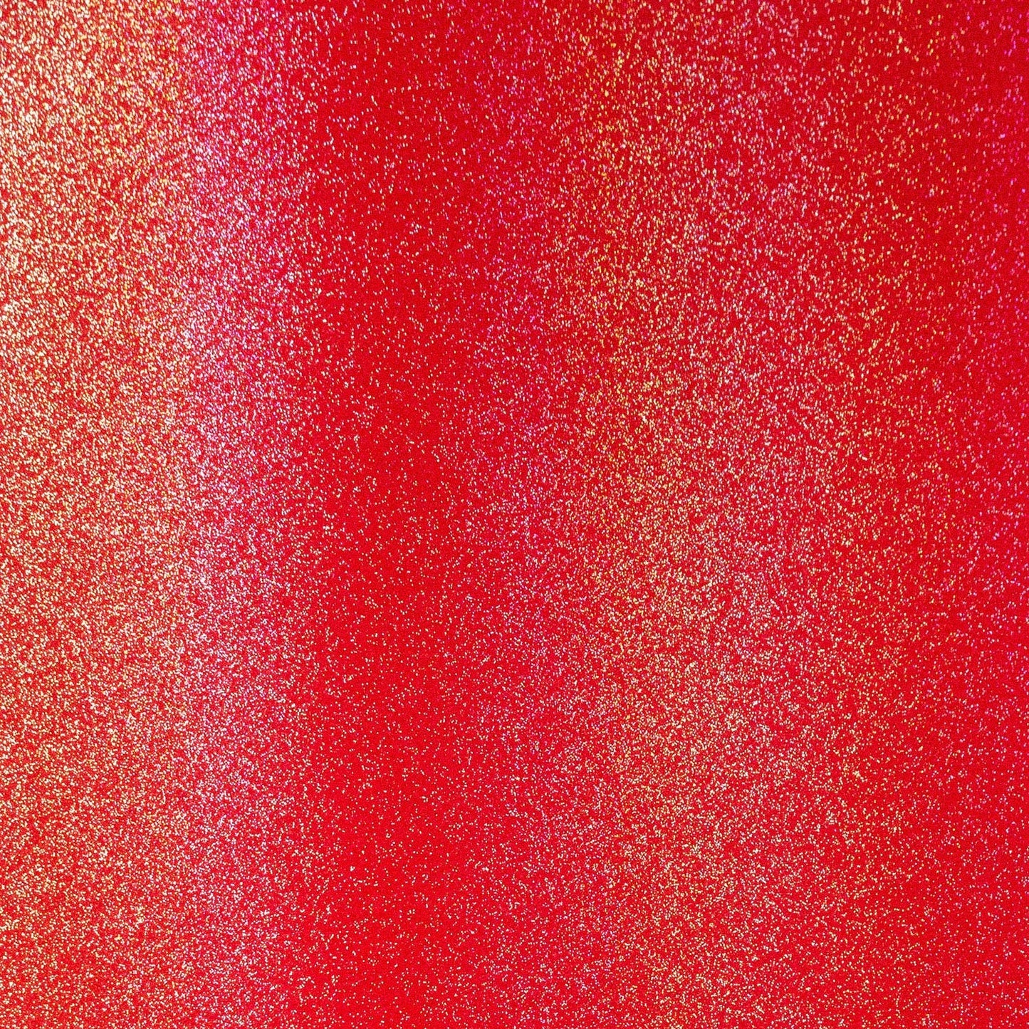 Bright red glittery vinyl swatch