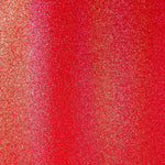 Bright red glittery vinyl swatch