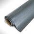 Roll of gray glittery vinyl wrap on a white background