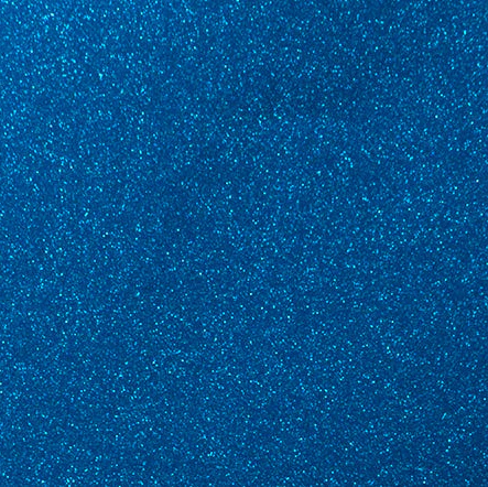 Blue glittery vinyl swatch