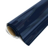 Roll of blue vinyl wrap on a white background
