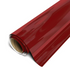 Roll of red vinyl wrap on a white background