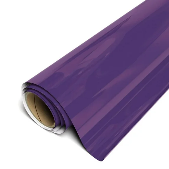 Roll of purple vinyl wrap on a white background