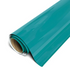 Roll of teal vinyl wrap on a white background