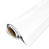 Roll of white vinyl wrap on a white background