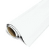 Roll of white vinyl wrap on a white background