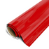Roll of red vinyl wrap on a white background