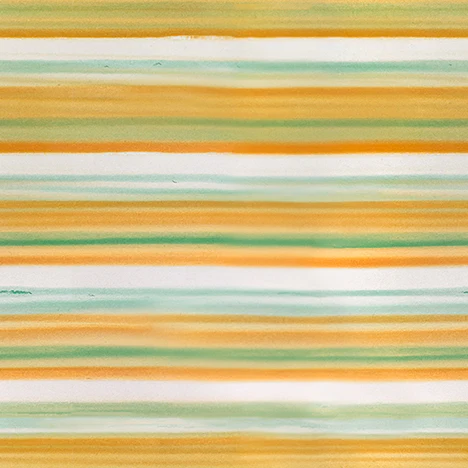 Striped fabric pattern with orange, green, and white colors
