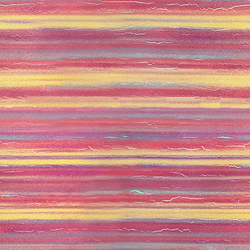 Colorful striped pattern with pink, yellow, and purple hues.