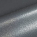 Close-up of metallic silver vinyl texture