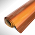 Roll of orange vinyl wrap on a white background