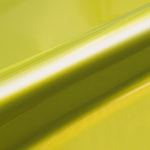 Close-up of a roll of light green vinyl wrap