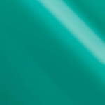 Solid teal vinyl swatch with a light green diagonal stripe.