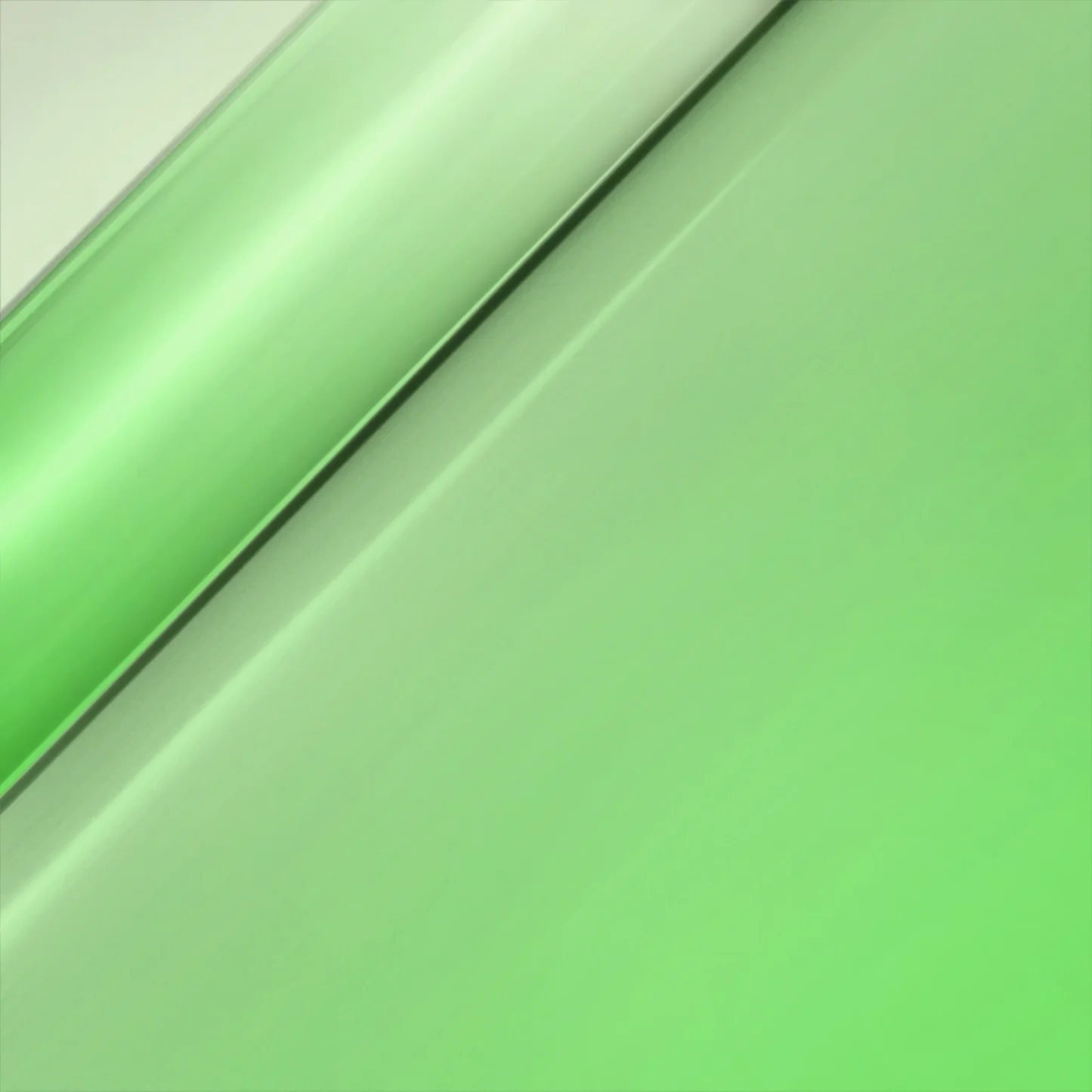 Close-up of green vinyl wrap with a smooth texture
