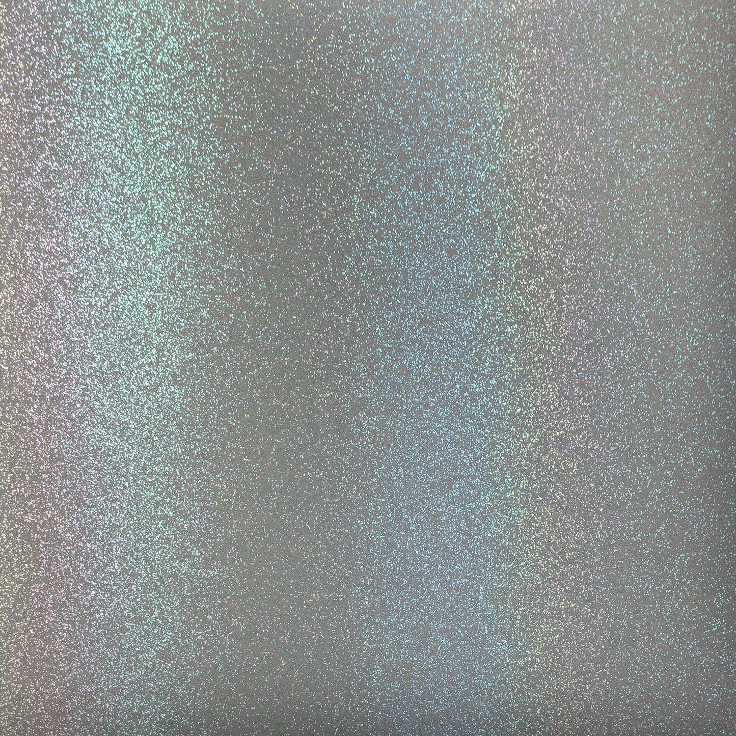 Gray vinyl swatch with colorful glitter