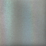 Gray vinyl swatch with colorful glitter
