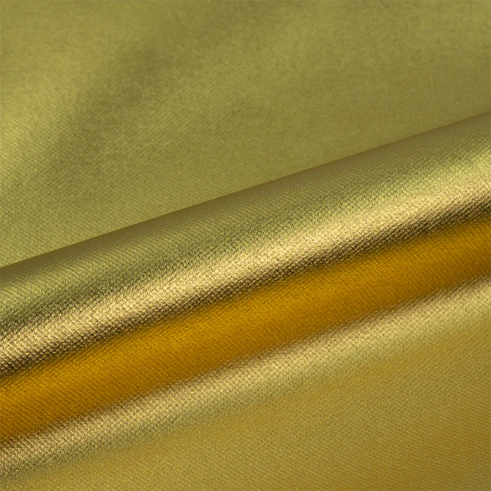 Close-up of gold vinyl with a subtle texture