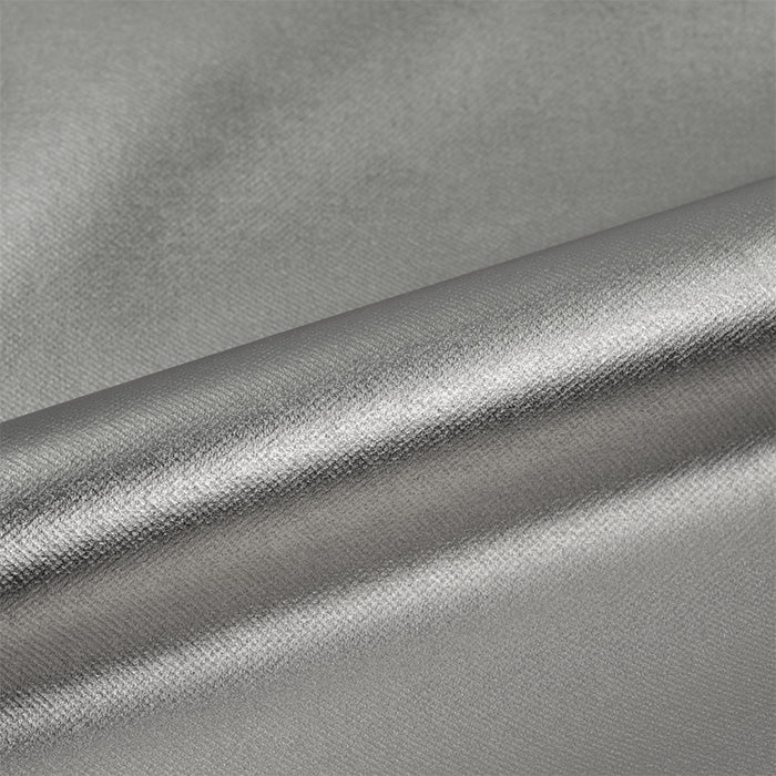 Close-up of gray vinyl roll with a subtle texture