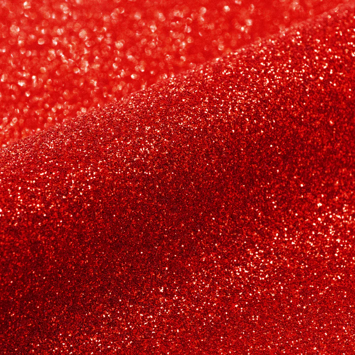 Red glittery vinyl roll