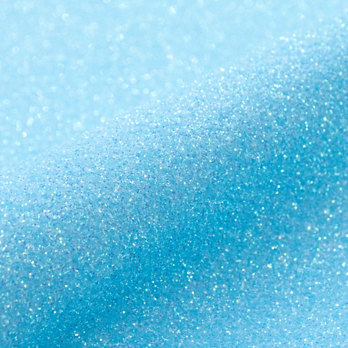 Blue glittery vinyl