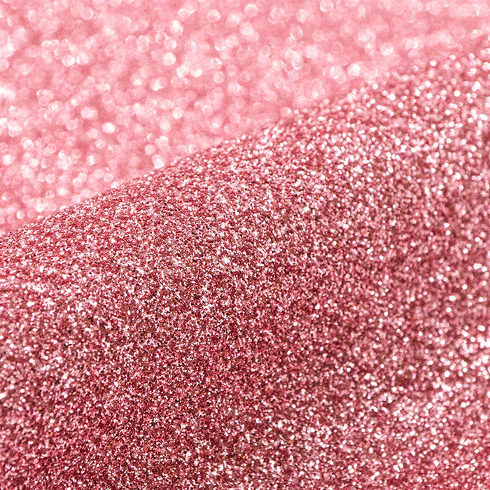 Close-up of pink glitter vinyl