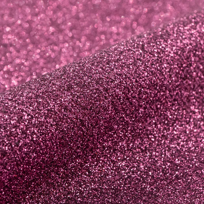 Close-up of pink glittery vinyl